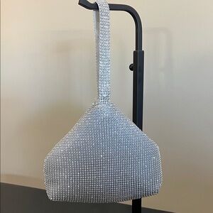 Starlet | Silver Rhinestone Mini Bag